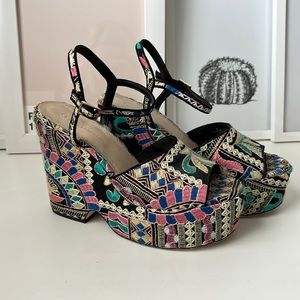 ASOS Embroidered Wedges
